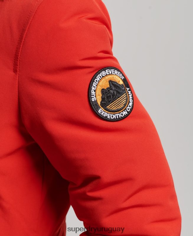 uy Superdry mujer parka everest rojo DT2N8Z3808 ropa