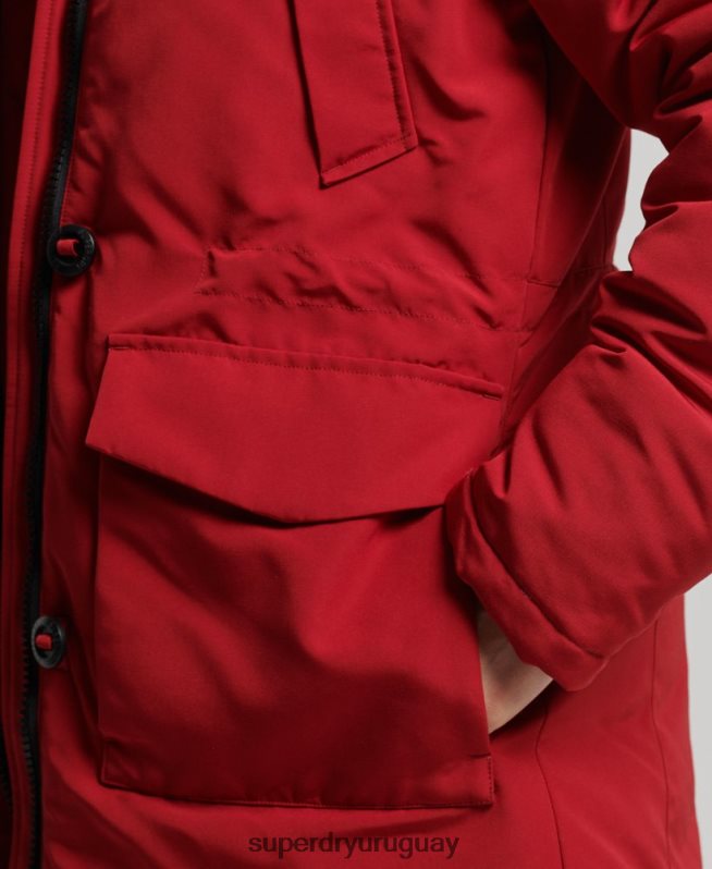uy Superdry mujer parka everest rojo DT2N8Z3809 ropa