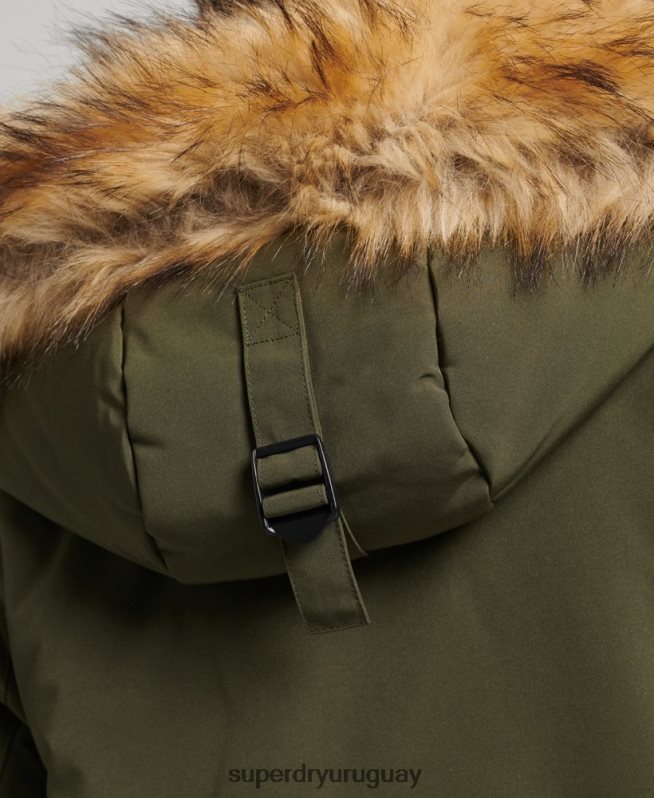 uy Superdry mujer parka everest verde DT2N8Z3781 ropa