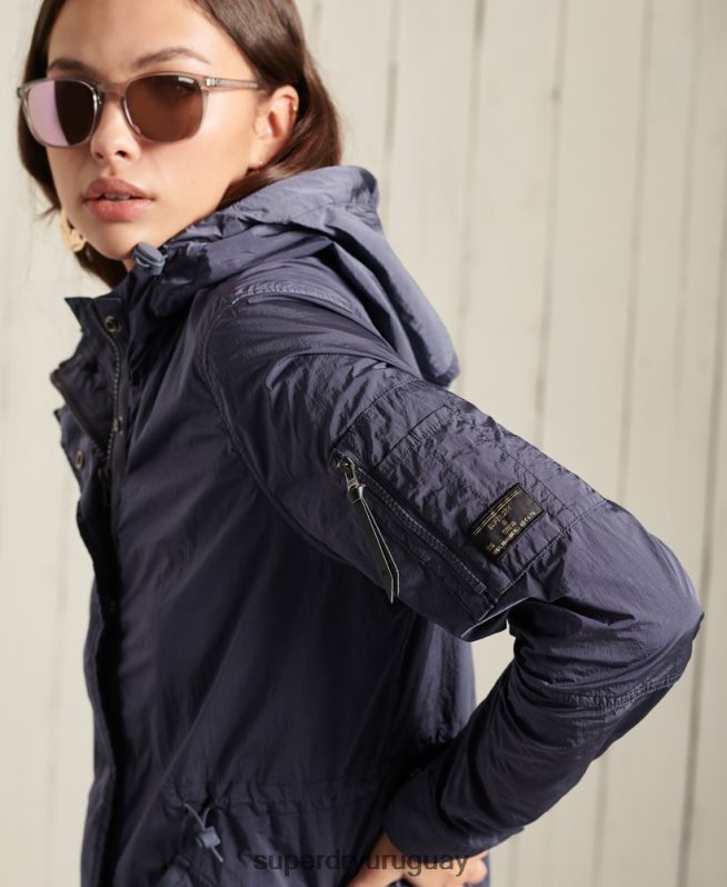 uy Superdry mujer parka militar azul oscuro DT2N8Z5707 ropa