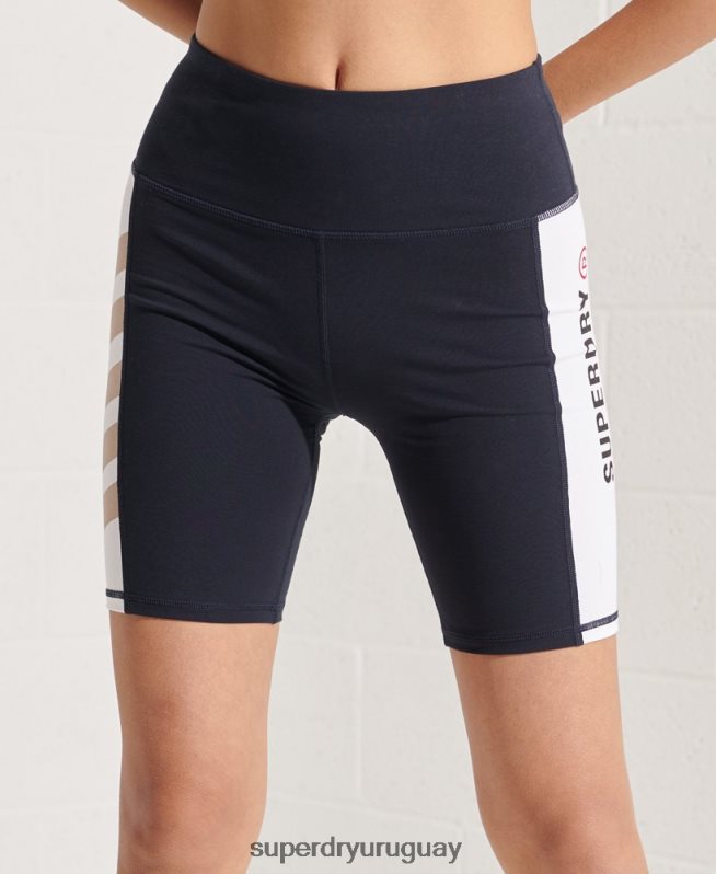 uy Superdry mujer ciclo de vida activo corto Armada DT2N8Z3143 ropa