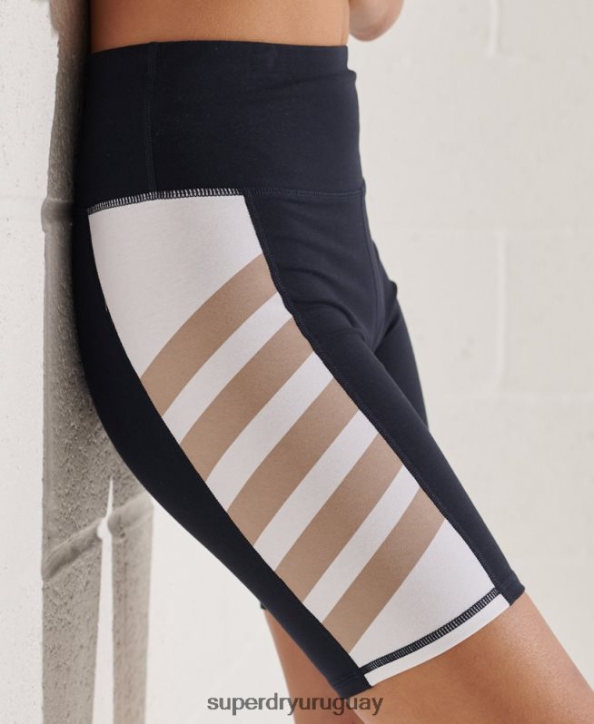 uy Superdry mujer ciclo de vida activo corto Armada DT2N8Z3143 ropa