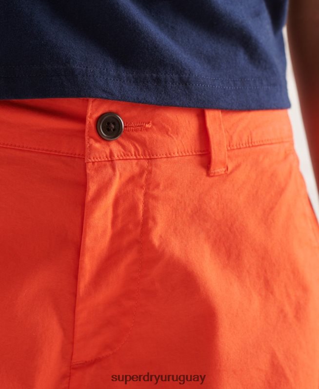uy Superdry mujer los estudios suben los pantalones cortos naranja DT2N8Z3174 ropa