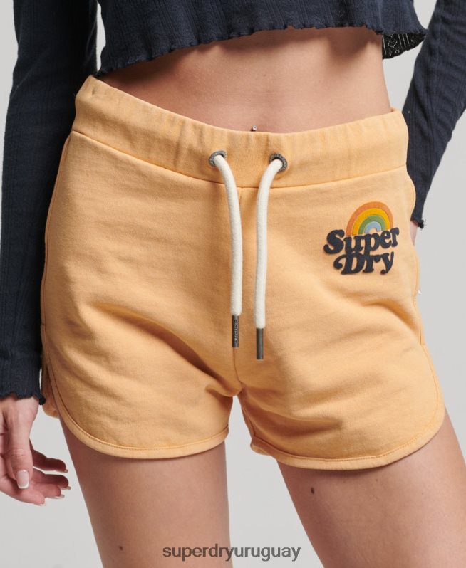 uy Superdry mujer pantalones cortos de arcoiris marrón DT2N8Z2167 ropa