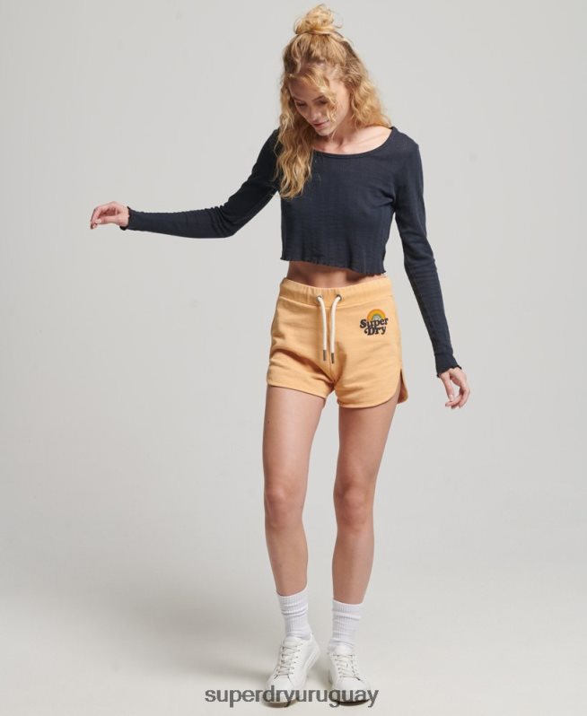 uy Superdry mujer pantalones cortos de arcoiris marrón DT2N8Z2167 ropa
