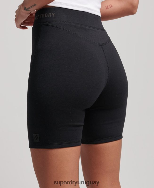 uy Superdry mujer pantalones cortos de ciclismo de tecnología negro DT2N8Z3132 ropa