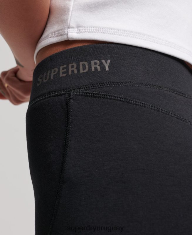 uy Superdry mujer pantalones cortos de ciclismo de tecnología negro DT2N8Z3132 ropa