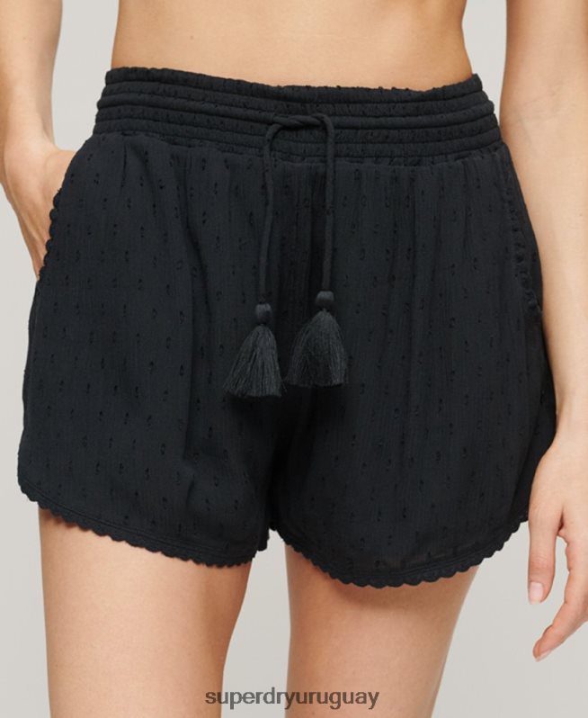 uy Superdry mujer pantalones cortos de playa de época Armada DT2N8Z3095 ropa