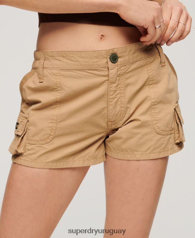 uy Superdry mujer shorts cargo utilitarios broncearse DT2N8Z2124 ropa