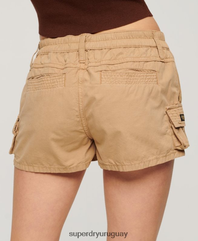uy Superdry mujer shorts cargo utilitarios broncearse DT2N8Z2124 ropa