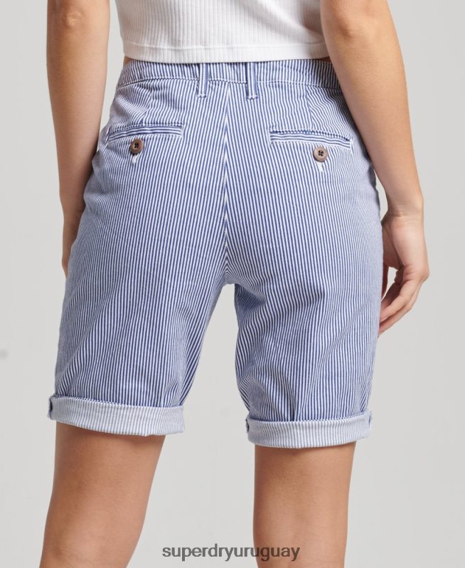 uy Superdry mujer shorts chinos urbanos Armada DT2N8Z3161 ropa