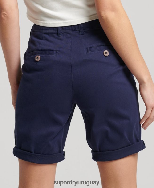 uy Superdry mujer shorts chinos urbanos Armada DT2N8Z3163 ropa