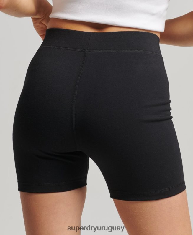 uy Superdry mujer shorts de ciclista Code Core Sport negro DT2N8Z3127 ropa