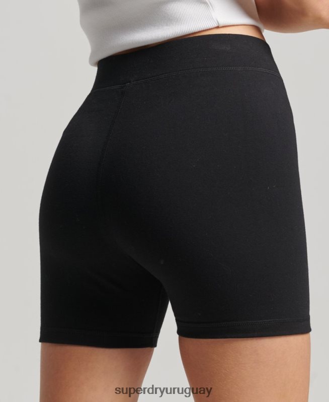 uy Superdry mujer shorts de ciclista Code Core Sport negro DT2N8Z3133 ropa
