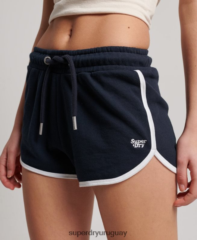 uy Superdry mujer shorts de corredor de jersey vintage Armada DT2N8Z3157 ropa