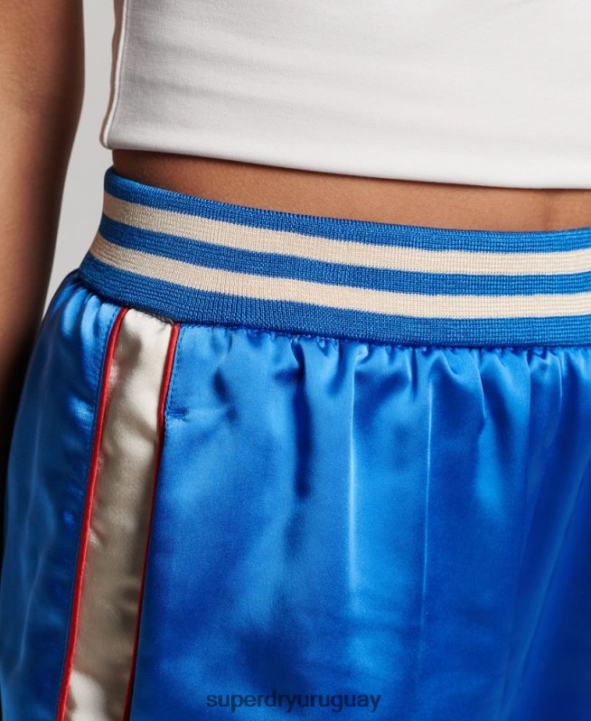 uy Superdry mujer shorts de corredor suika azul DT2N8Z2234 ropa