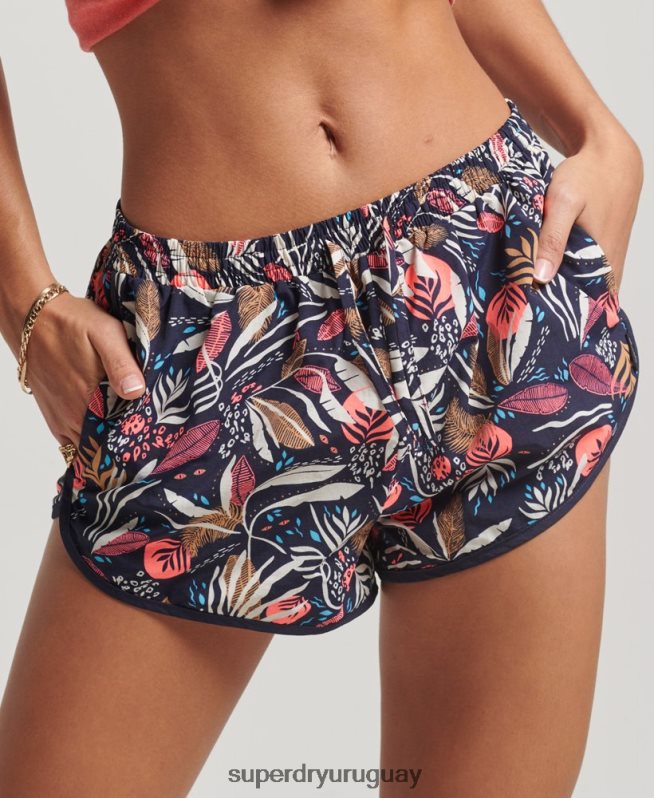 uy Superdry mujer shorts de playa estampados Armada DT2N8Z3093 ropa