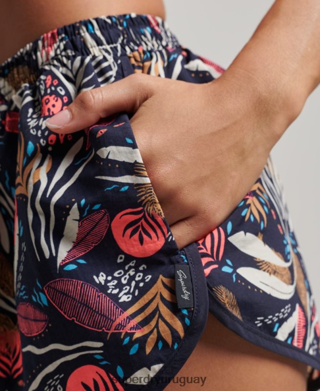 uy Superdry mujer shorts de playa estampados Armada DT2N8Z3093 ropa