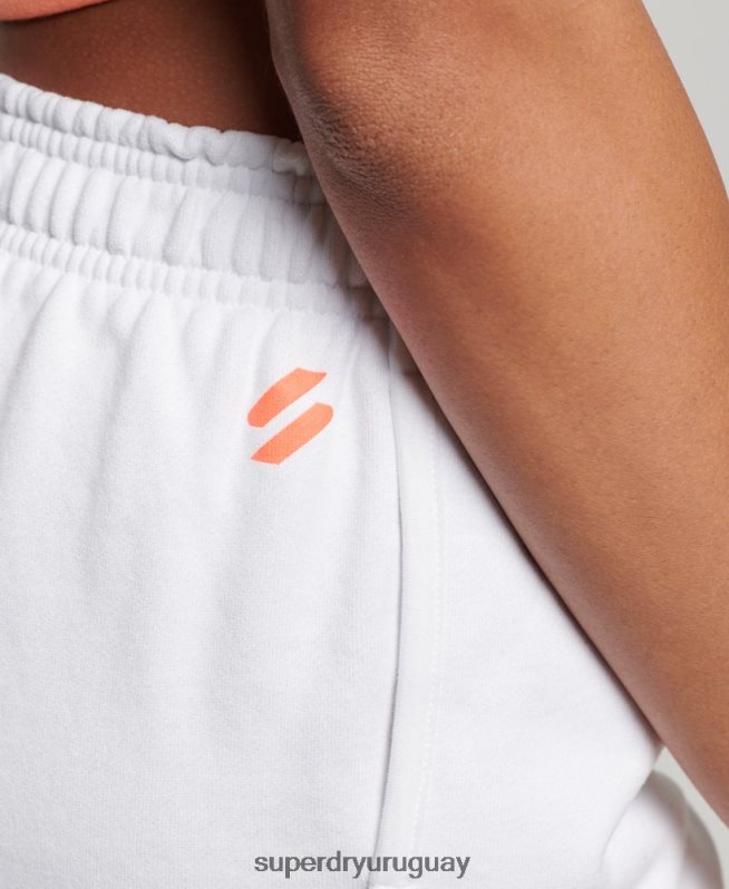 uy Superdry mujer shorts deportivos básicos blanco DT2N8Z3141 ropa