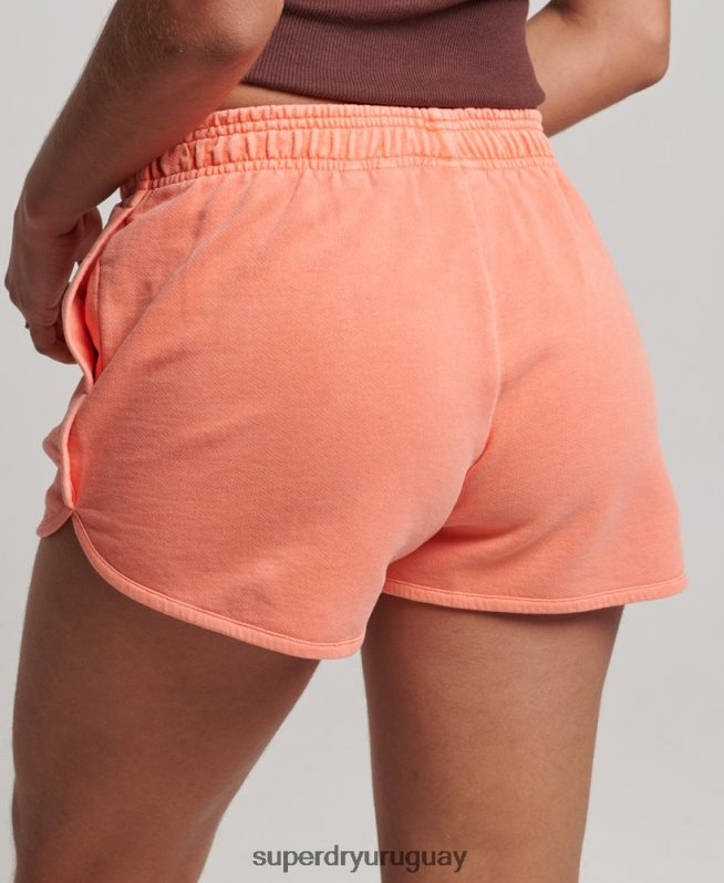 uy Superdry mujer shorts deportivos básicos coral DT2N8Z2268 ropa