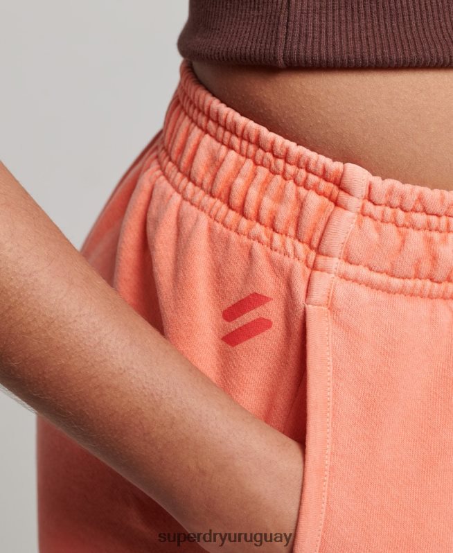 uy Superdry mujer shorts deportivos básicos coral DT2N8Z2268 ropa