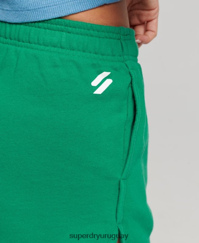 uy Superdry mujer shorts deportivos básicos verde DT2N8Z3119 ropa