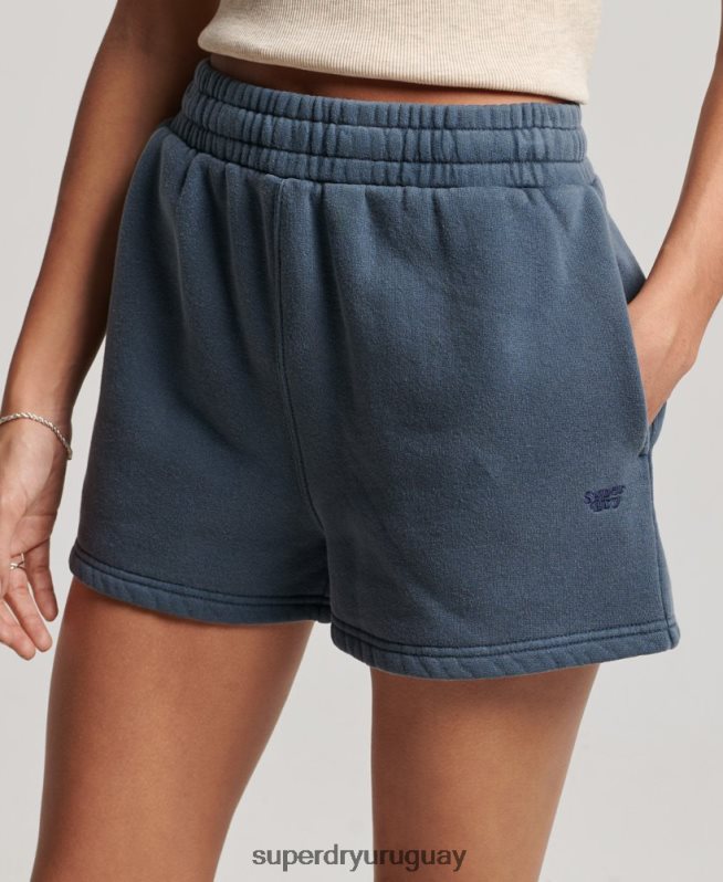 uy Superdry mujer shorts deportivos con lavado vintage Armada DT2N8Z3122 ropa
