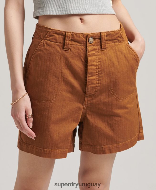 uy Superdry mujer shorts utilitarios vintage broncearse DT2N8Z3159 ropa