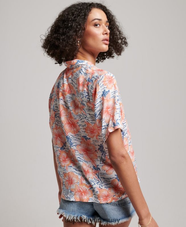uy Superdry mujer camisa de resort de playa Armada DT2N8Z2914 ropa