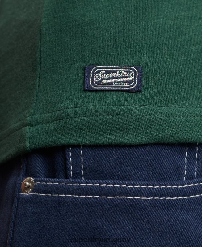 uy Superdry mujer archivo neón camiseta gráfica verde DT2N8Z2650 ropa