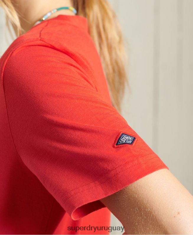 uy Superdry mujer camiseta cali surf clasica rojo DT2N8Z6292 ropa