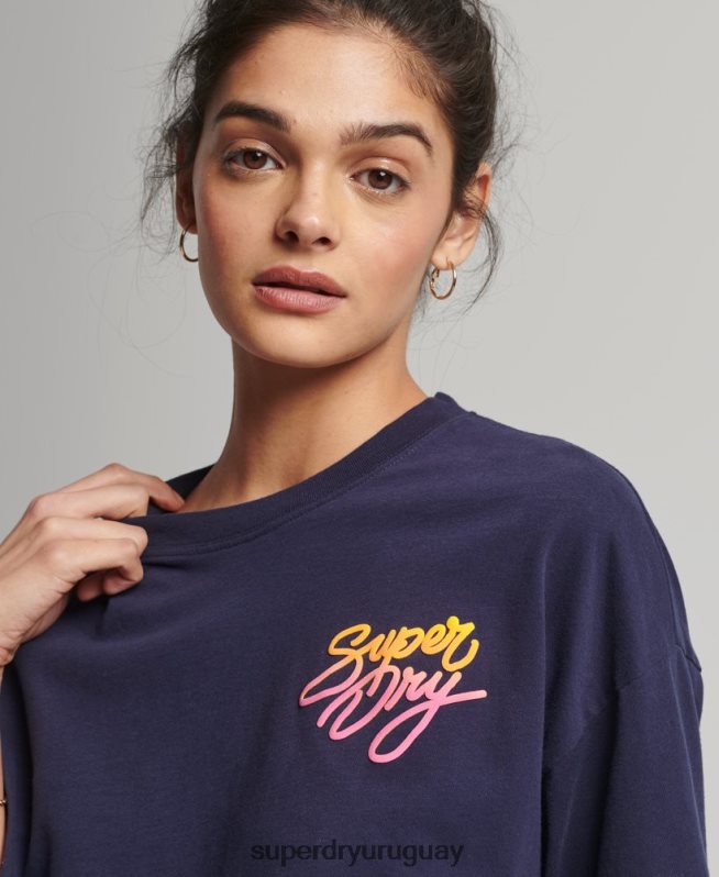 uy Superdry mujer camiseta cali vintage Armada DT2N8Z6267 ropa