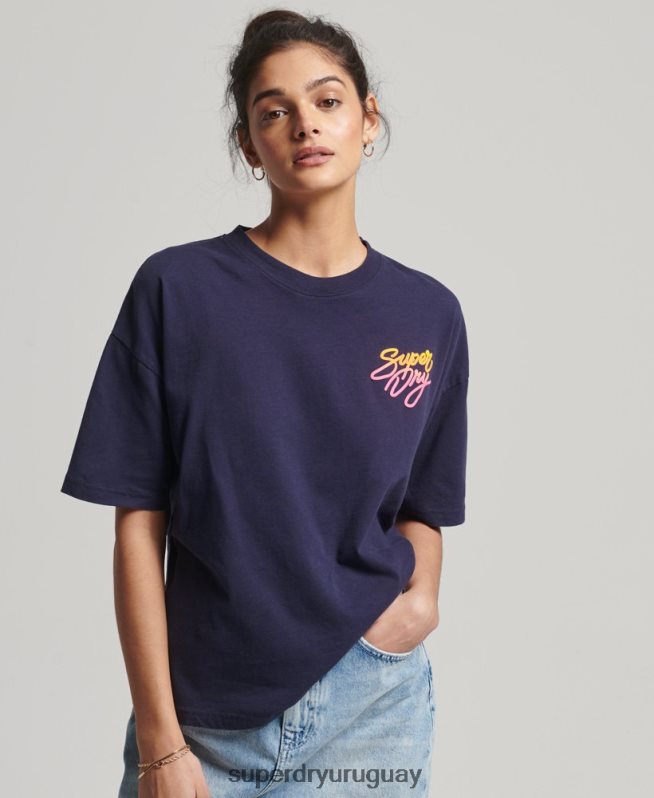 uy Superdry mujer camiseta cali vintage Armada DT2N8Z6267 ropa