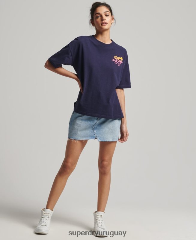 uy Superdry mujer camiseta cali vintage Armada DT2N8Z6267 ropa