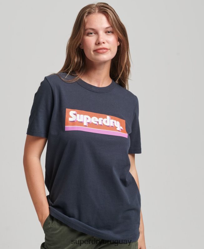 uy Superdry mujer camiseta con ficha comercial Armada DT2N8Z2754 ropa