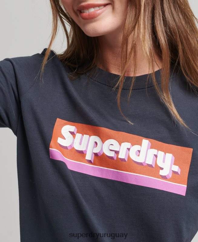 uy Superdry mujer camiseta con ficha comercial Armada DT2N8Z2754 ropa