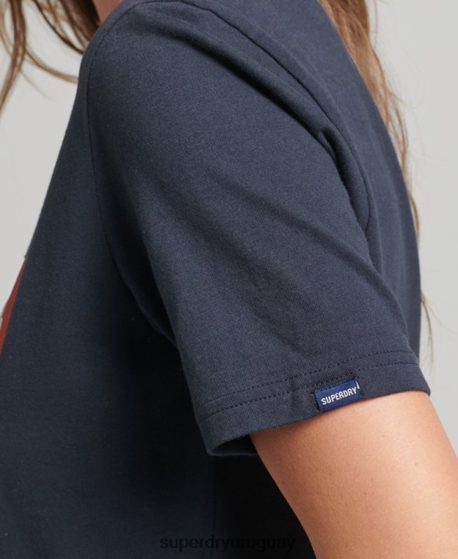 uy Superdry mujer camiseta con ficha comercial Armada DT2N8Z2754 ropa