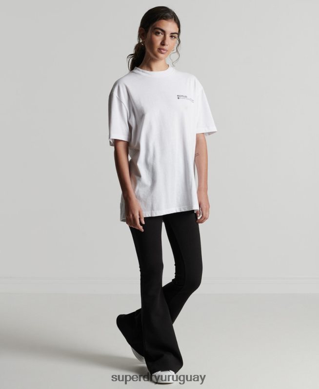 uy Superdry mujer camiseta con microtop reciclada blanco DT2N8Z6255 ropa