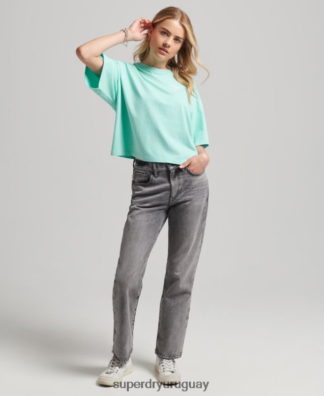uy Superdry mujer camiseta core sport azul DT2N8Z2801 ropa
