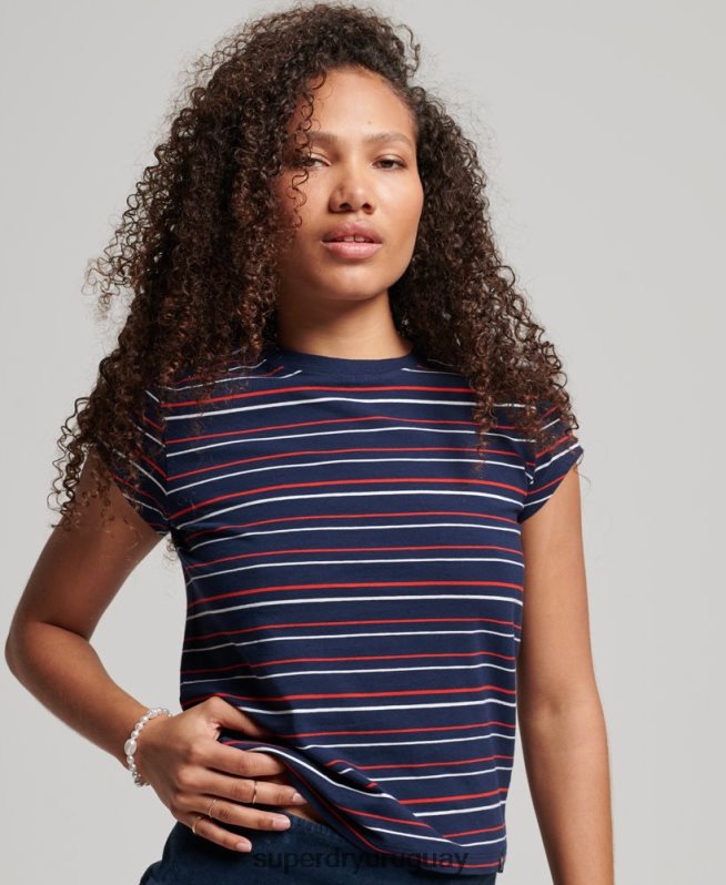 uy Superdry mujer camiseta corta vintage Armada DT2N8Z6197 ropa