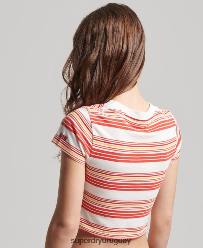 uy Superdry mujer camiseta corta vintage de algodón orgánico multi DT2N8Z6266 ropa