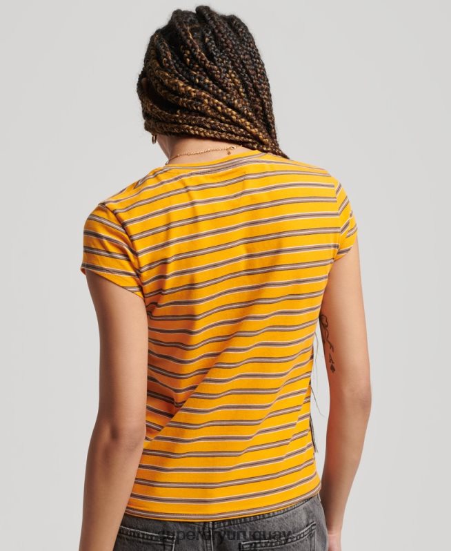 uy Superdry mujer camiseta corta vintage oro DT2N8Z6252 ropa