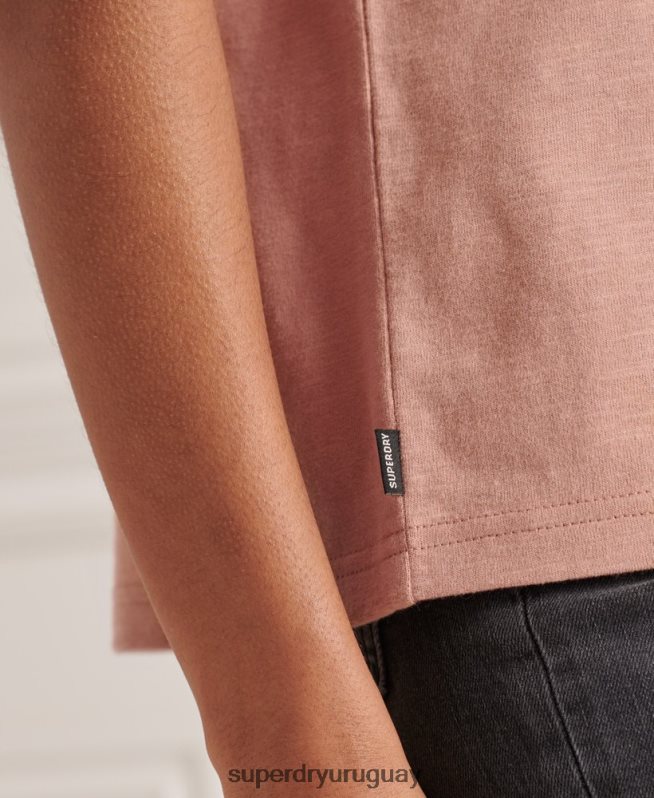 uy Superdry mujer camiseta de algodón orgánico auténtico broncearse DT2N8Z2816 ropa