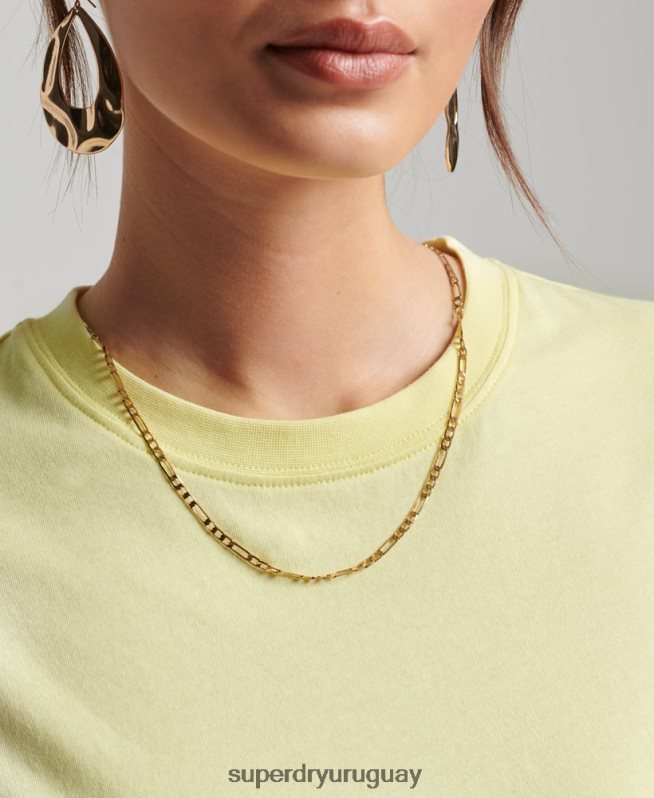 uy Superdry mujer camiseta de algodón orgánico studios essential amarillo DT2N8Z6250 ropa