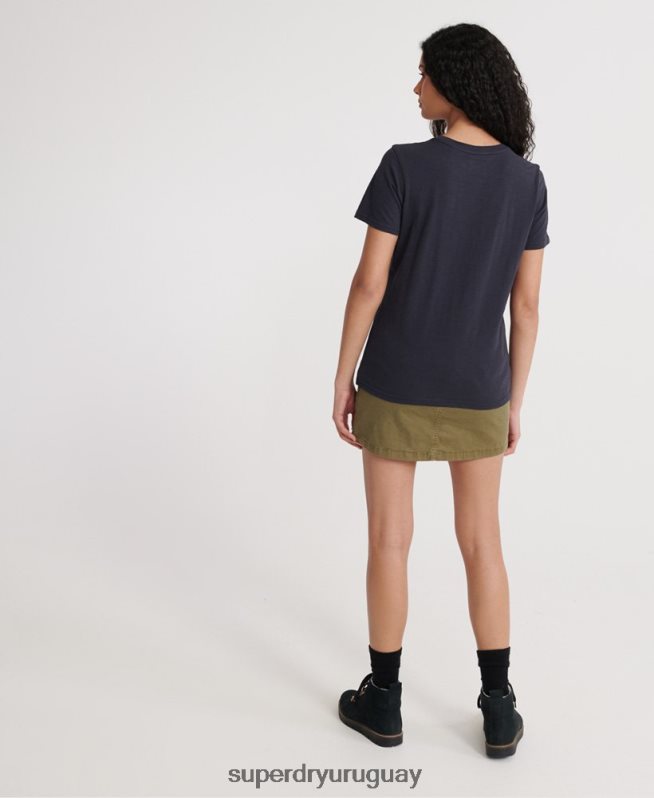 uy Superdry mujer camiseta de trabajo Armada DT2N8Z2863 ropa
