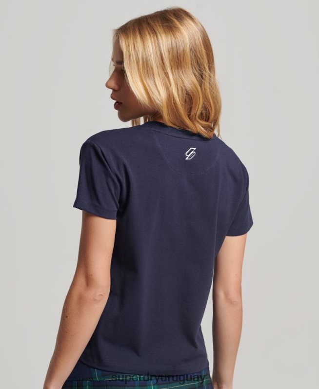 uy Superdry mujer camiseta gráfica de los 90 Armada DT2N8Z2614 ropa