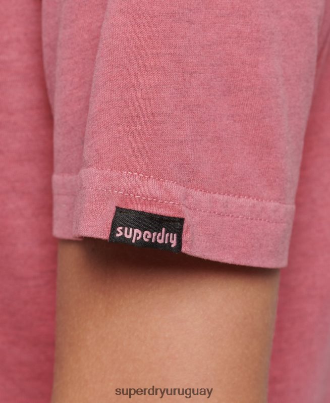 uy Superdry mujer camiseta gráfica terreno de los 90 rosa DT2N8Z6210 ropa