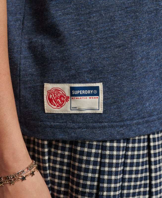uy Superdry mujer camiseta universitaria estilo script vintage Armada DT2N8Z6283 ropa