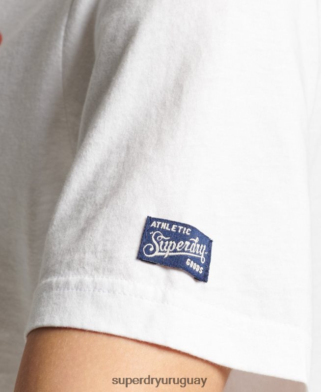 uy Superdry mujer camiseta vintage de mi generación blanco DT2N8Z2845 ropa