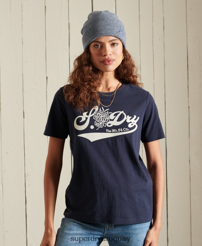 uy Superdry mujer orgullo en la camiseta artesanal Armada DT2N8Z6284 ropa